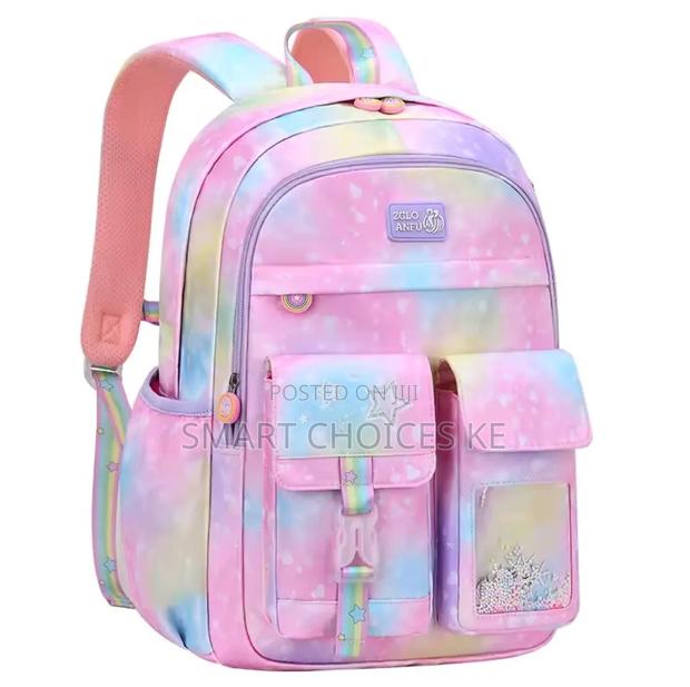 Waterproof Quality Unicorn Pinky Children School Bag