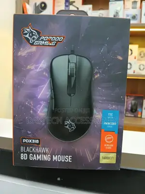 Porodo Gaming Blackhawk 8d Wired Gaming Mouse Pwm3389 Sensor.
