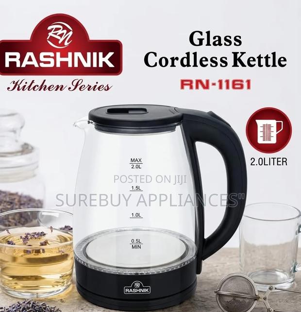 Rashnik 2l Automatic Glass Electric Kettle