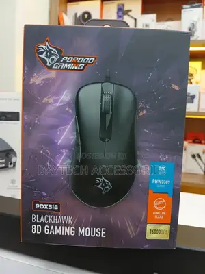 Porodo Gaming Blackhawk 8d Wired Gaming Mouse (Model Pdx318) in Black