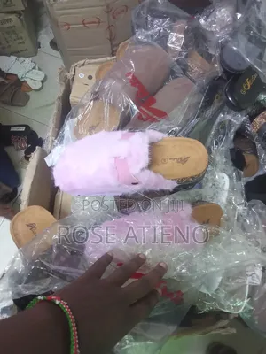 Pink Fluffy Clogs