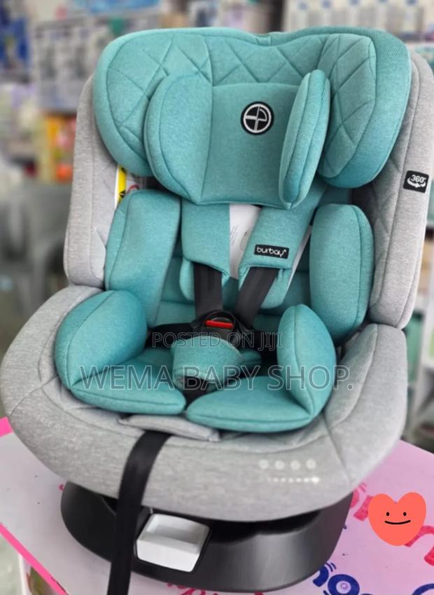 Burbay 360-Degree Rotating Isofix Baby Car Seat.