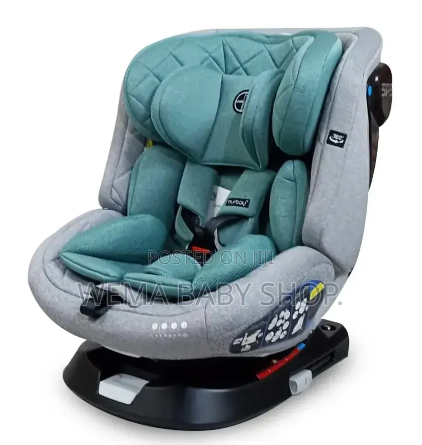 Burbay 360-Degree Rotating Isofix Baby Car Seat.