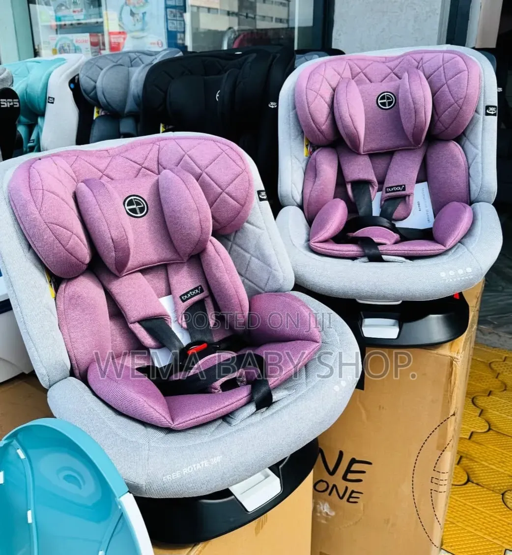 Burbay 360-Degree Rotating Isofix Baby Car Seat.