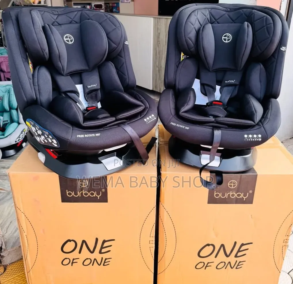 Burbay 360-Degree Rotating Isofix Baby Car Seat.