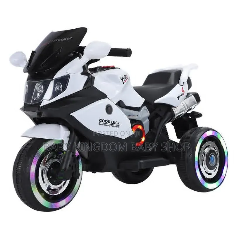 White Electric Motorbike