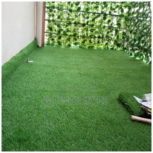 Green Artificial Grass Carpet - No Watering, No Maintenance Needed