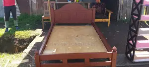 Brown Wood Bed 5x6