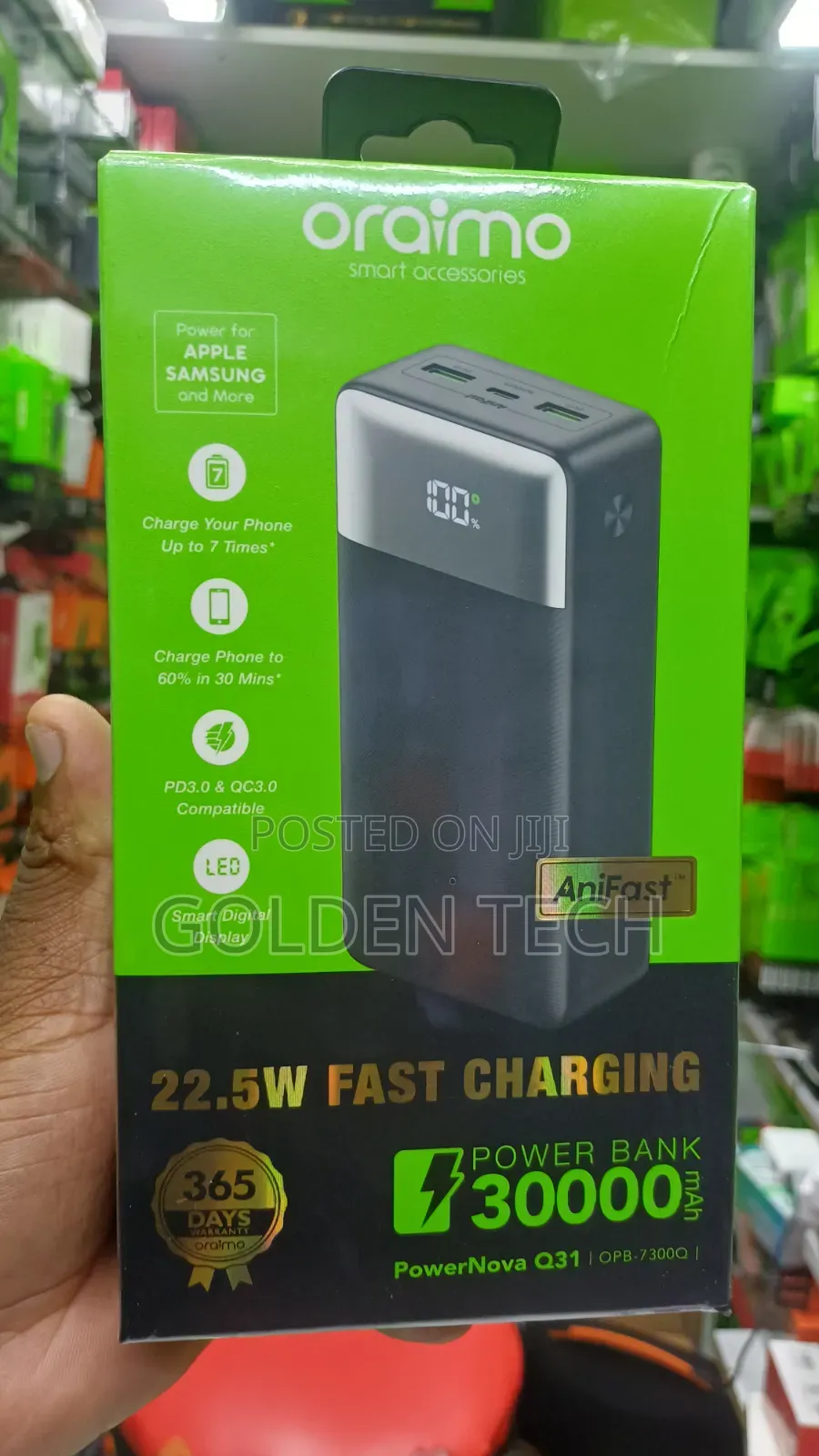 Oraimo Powernova Q31 Opb-7300q 22.5w 30,000mah Power Bank