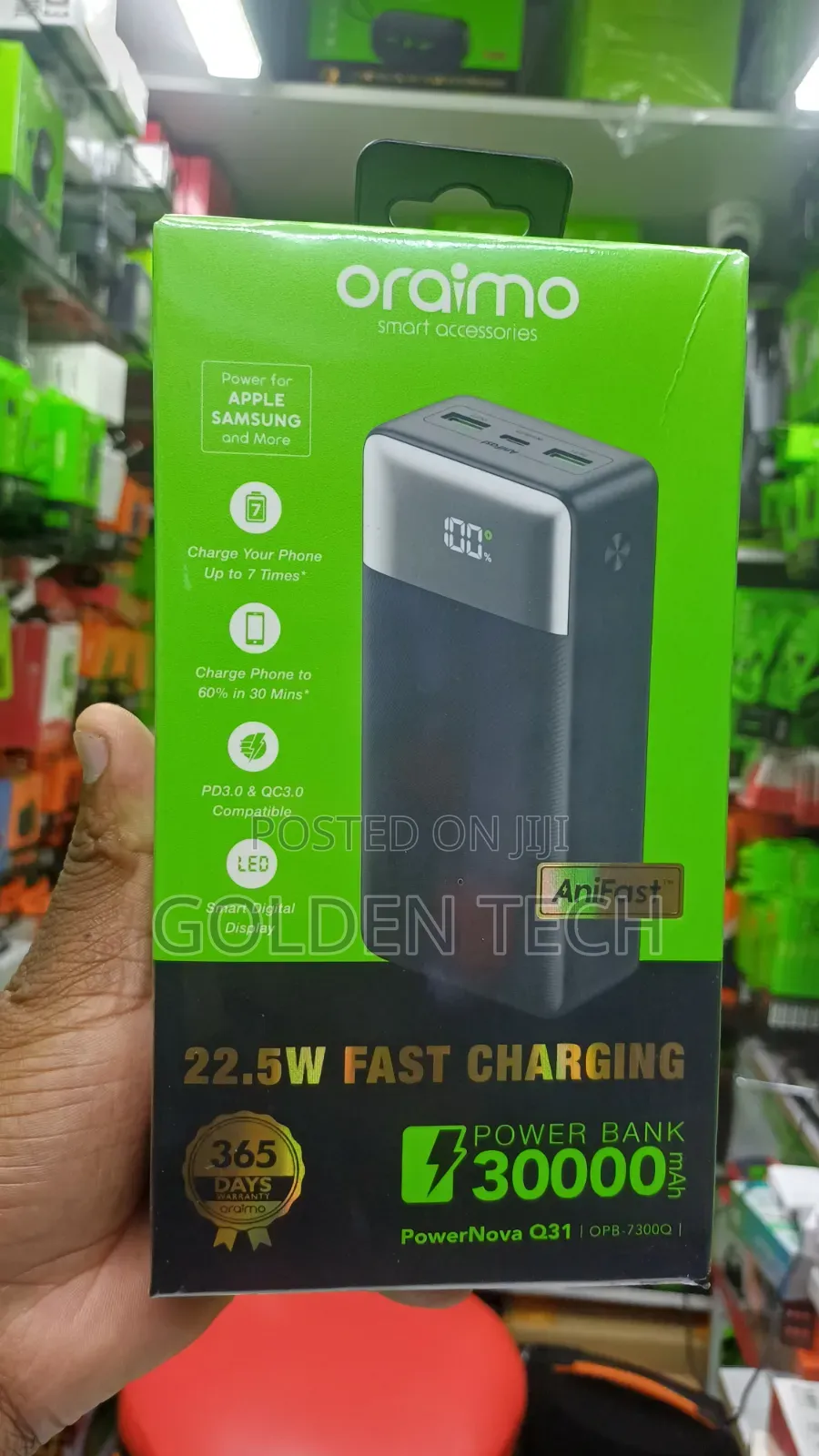 Oraimo Powernova Q31 Opb-7300q 22.5w 30,000mah Power Bank