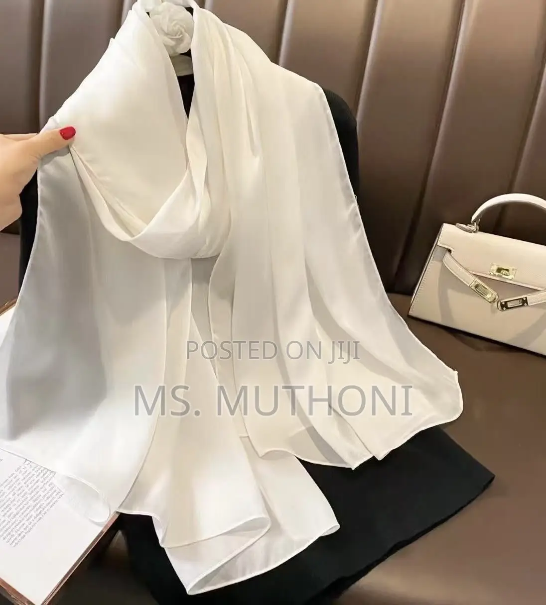Plain Soild Mulberry Satin Silk Hijab Scarf for Women