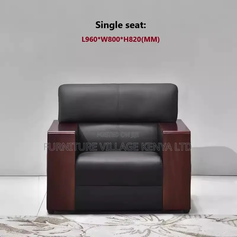 5-Seater Leather Ergonomic Executive Sofa Set