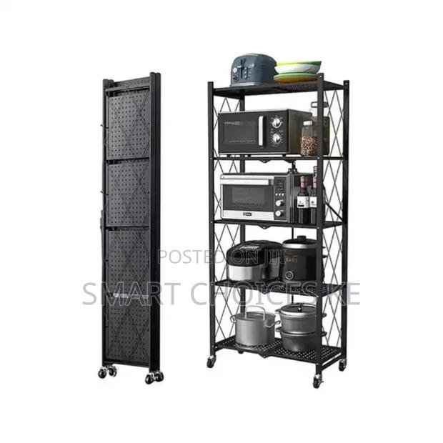 5 Layer Foldable Kitchen Rack - thumbnail 3