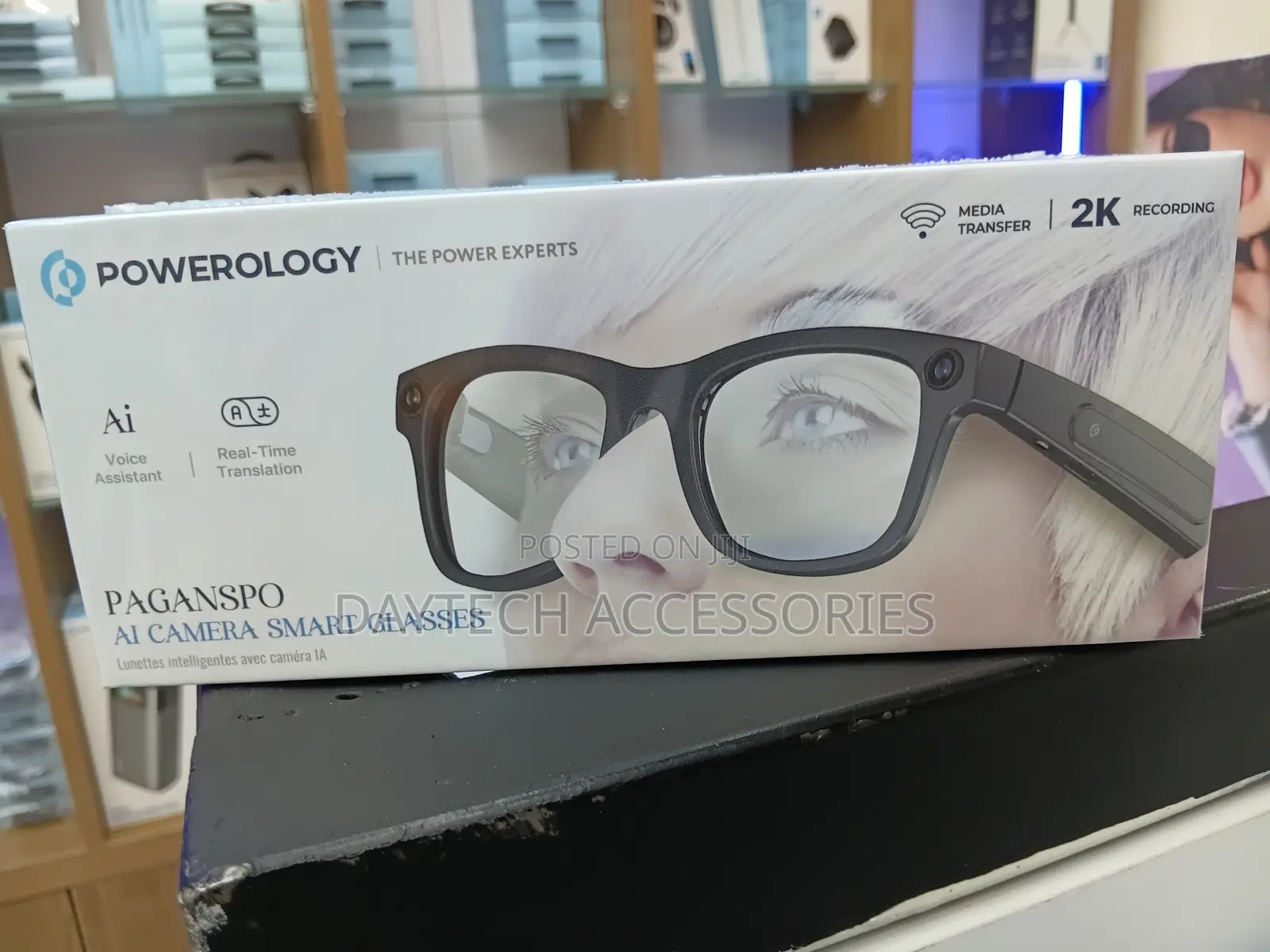 This Are Powerology Paganspo Ai Camera Smart Glasses.