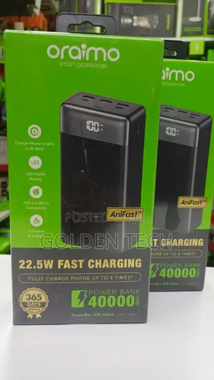 Oraimo Powerbox 400 Opb-7400q 22.5w 40,000mah Fast Charging Powerbank