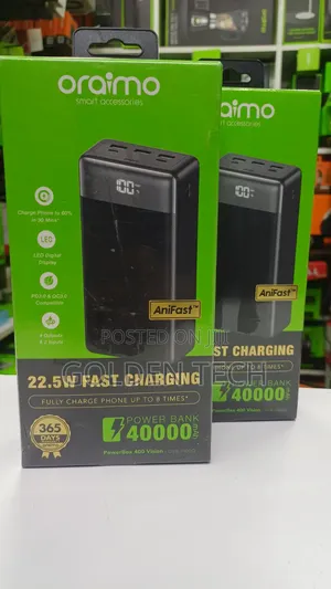 Oraimo Powerbox 400 Opb-7400q 22.5w 40,000mah Power Bank