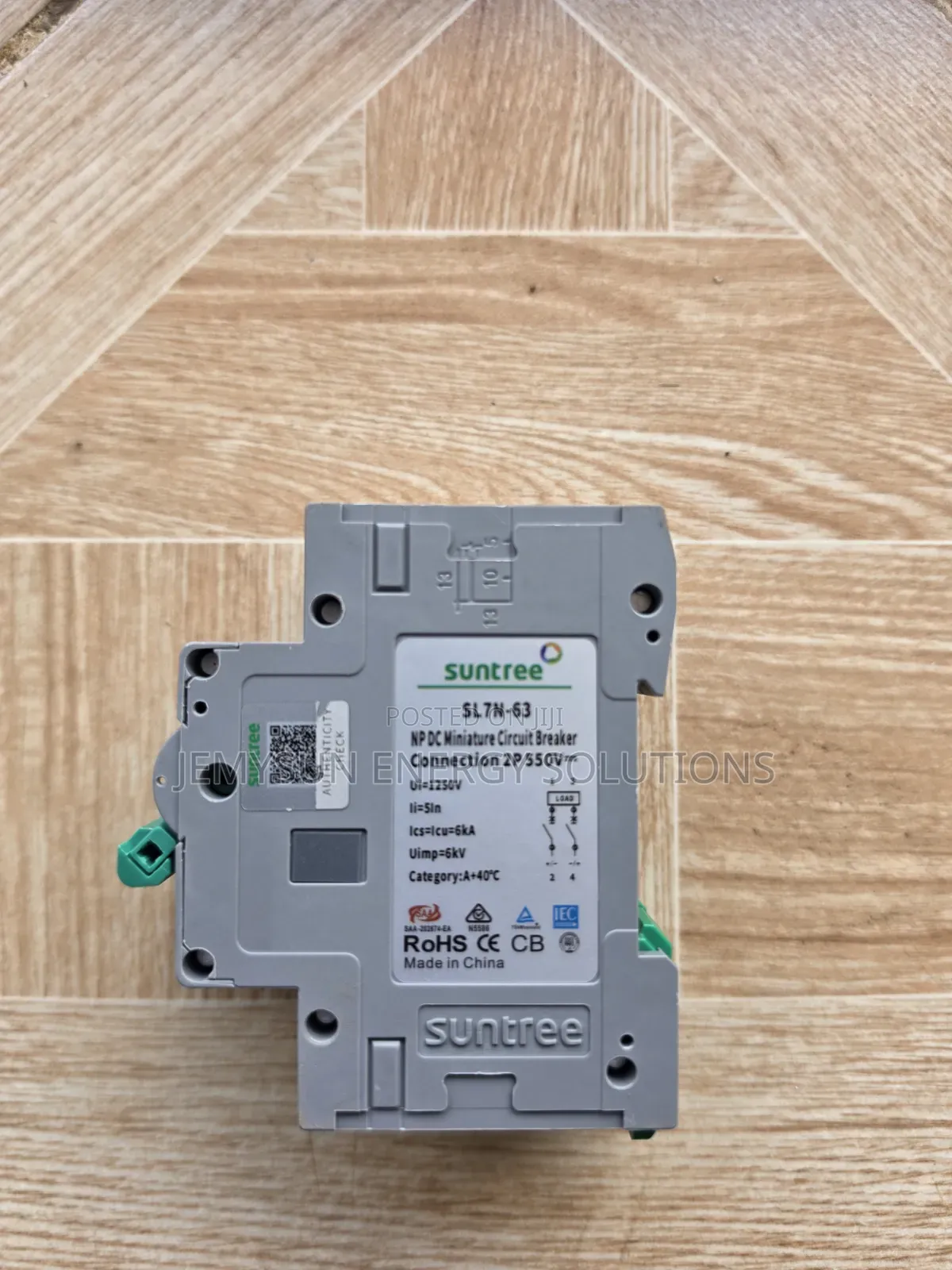 32amps Suntree Sl7n-63 2-Pole 550v Dc Circuit Breaker