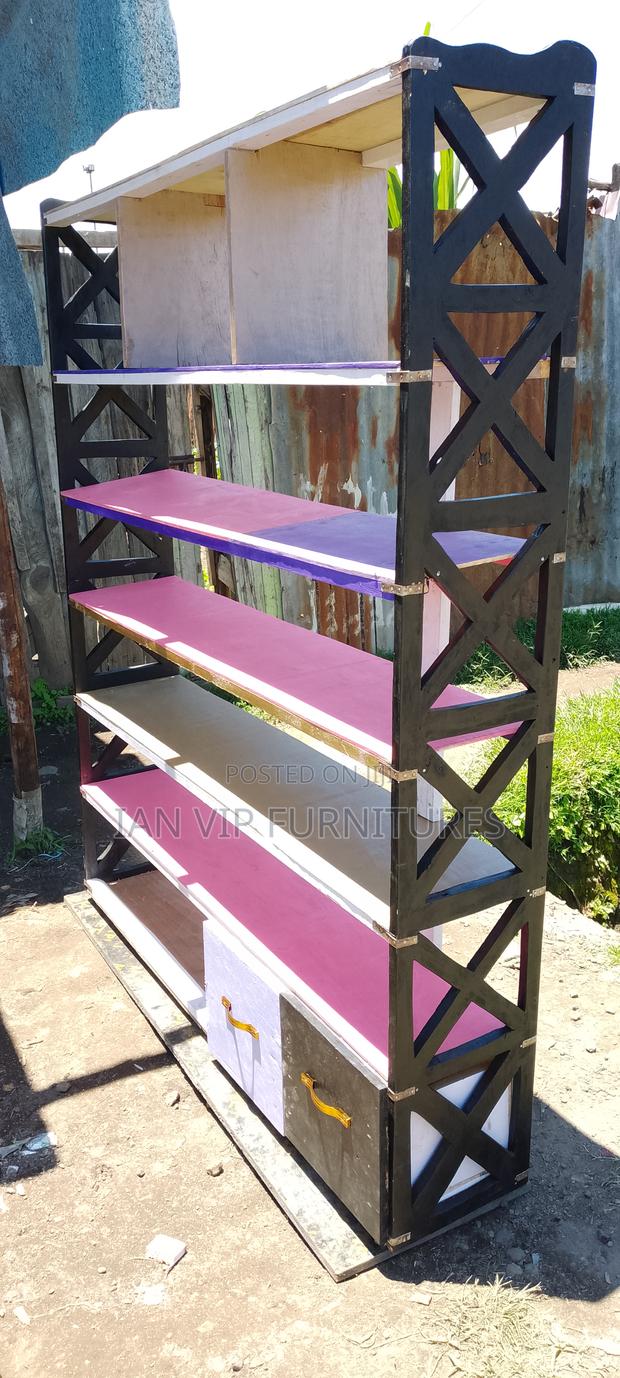 Pink Wood Shoe Rack