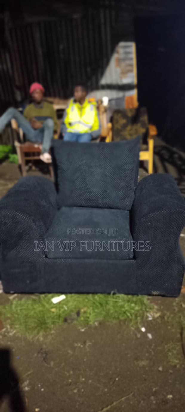 Black Permanent Sofa Seat