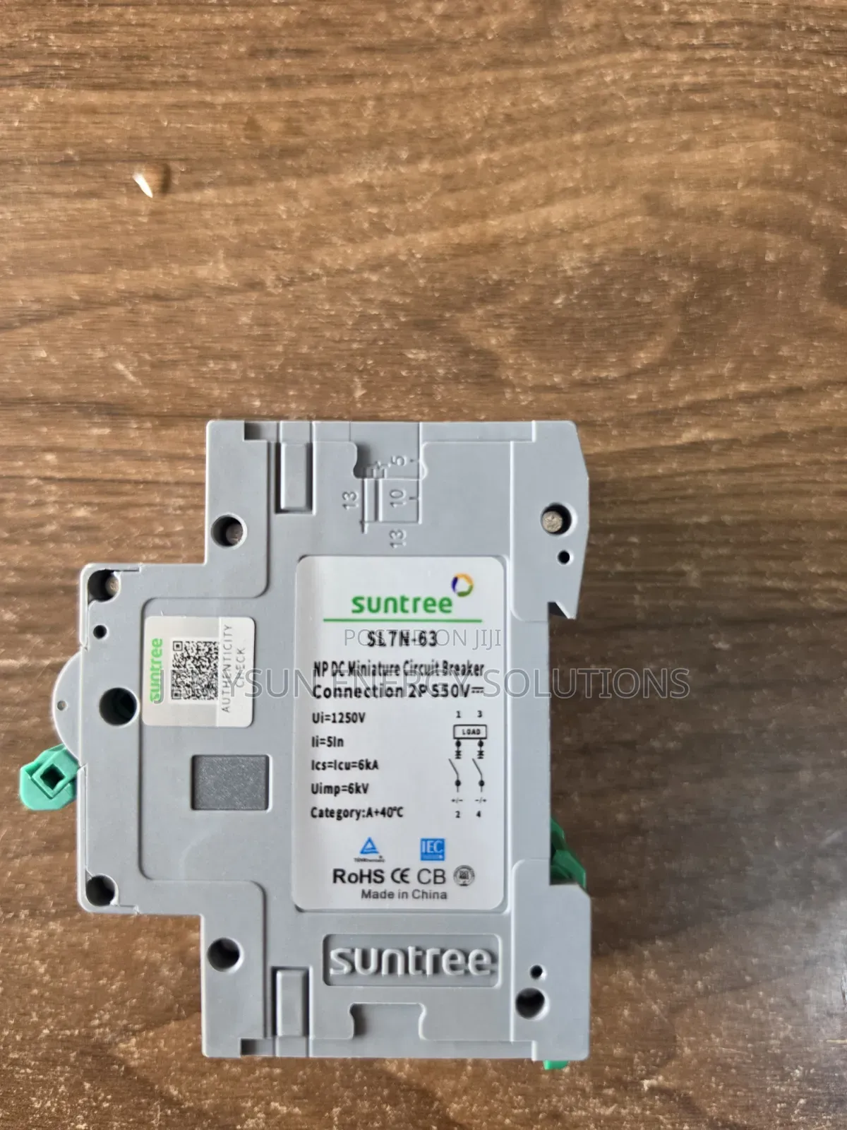 63amps Suntree Sl7n-63 2-Pole 550v Dc Circuit Breaker (63a)