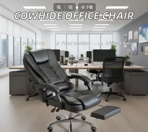 Swivel Leather Arm Executive High Back Chair