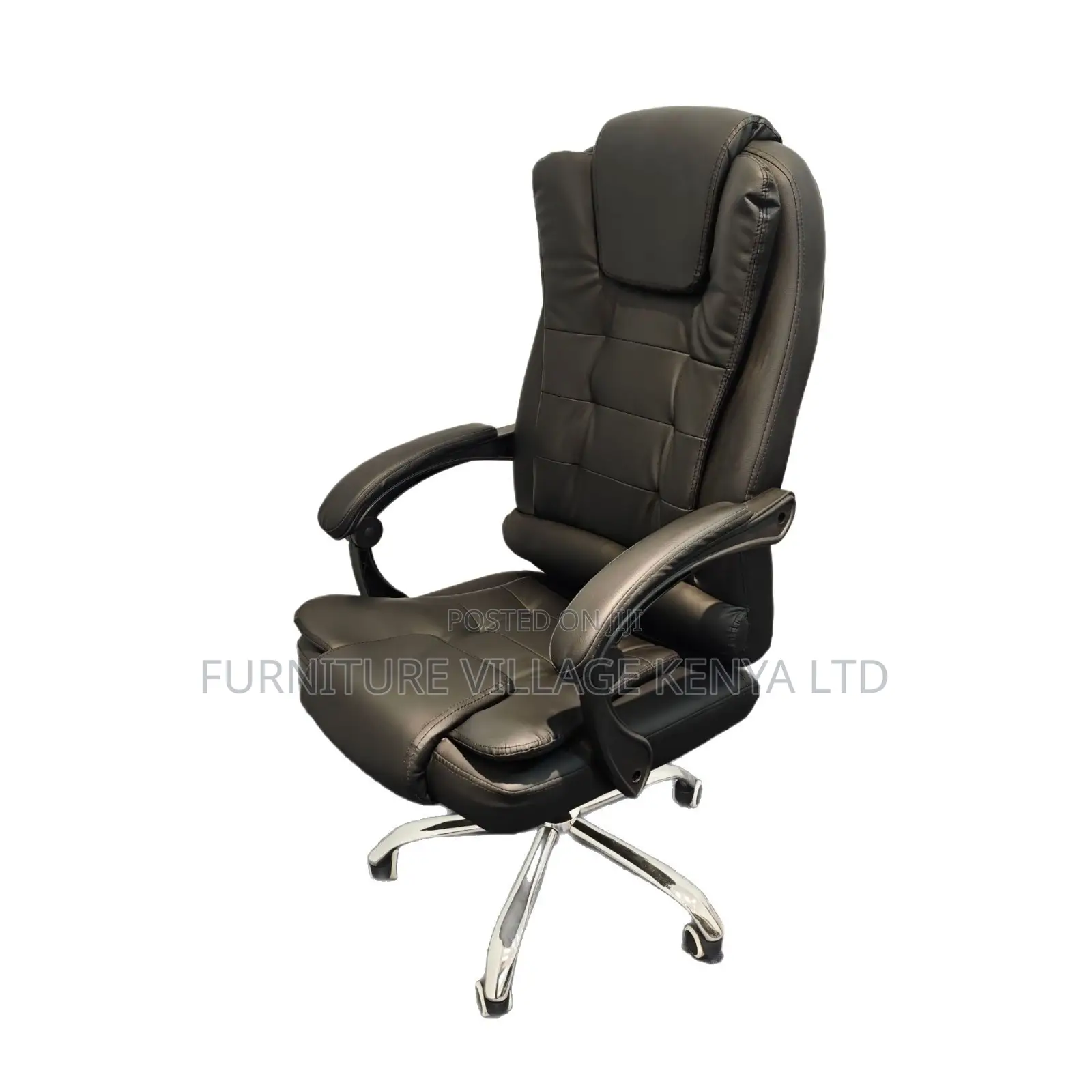 Swivel Leather Arm Executive High Back Chair