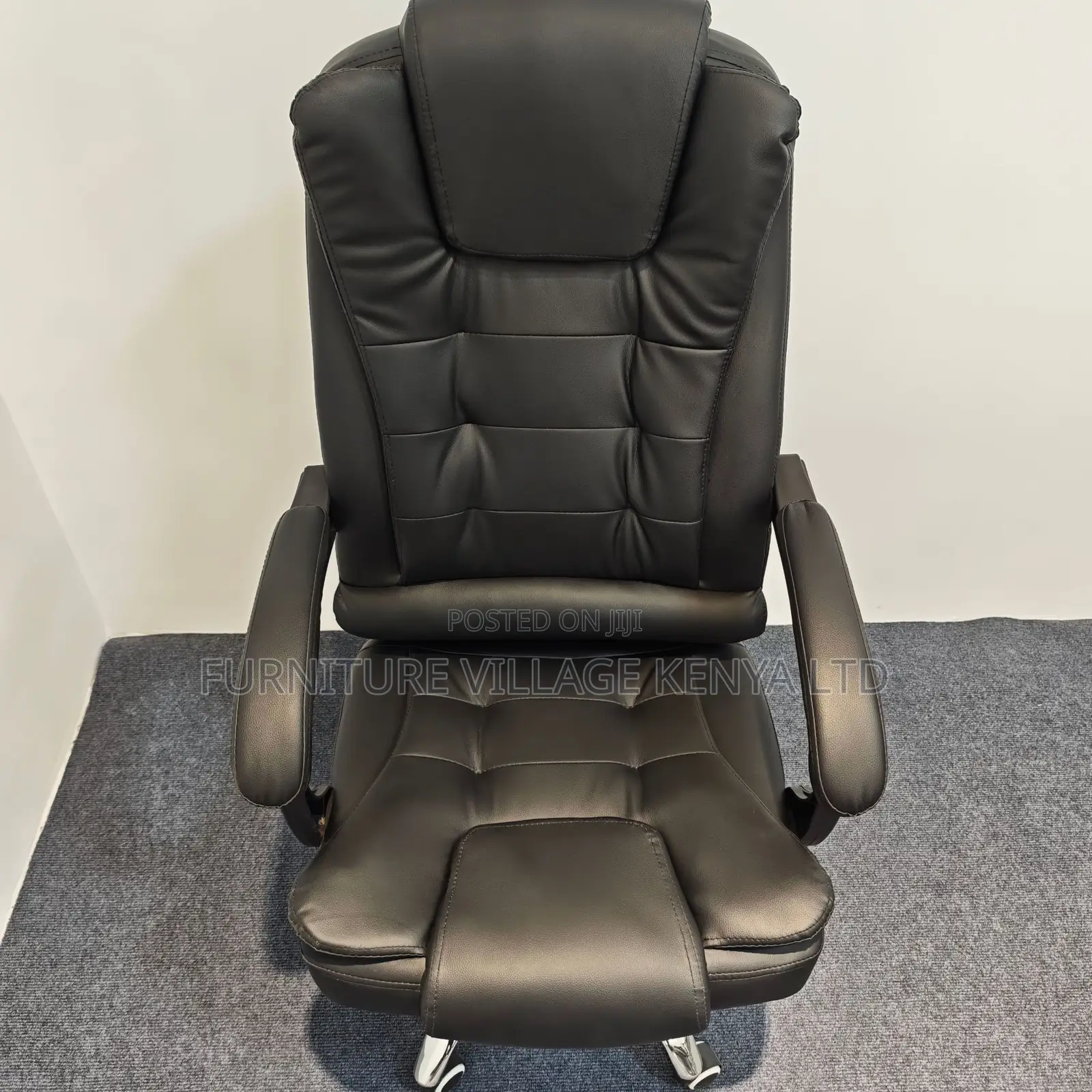 Swivel Leather Arm Executive High Back Chair