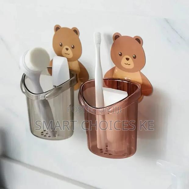 Cartoon Bear Bathroom Toothbrush Holder Cup - thumbnail 2