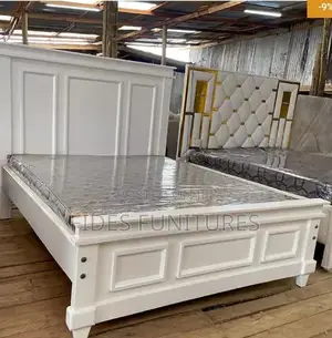 White 5*6 Bed