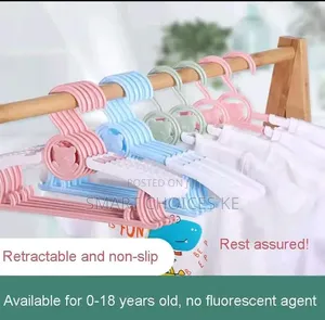 10pcs Baby Clothes Hanger Flexible Racks
