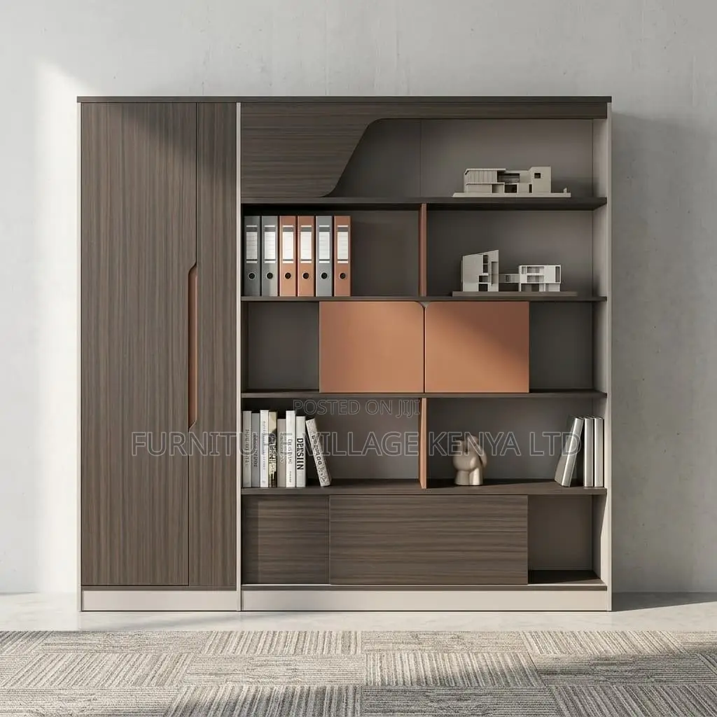 Imported Office Executive Two-Tone Wall Unit
