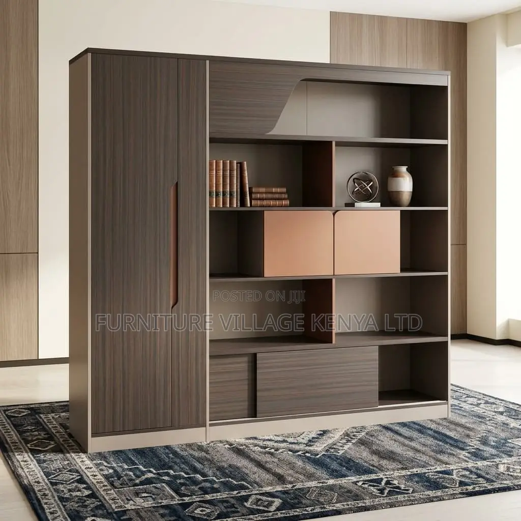Imported Office Executive Two-Tone Wall Unit