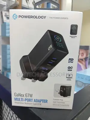 Powerology Gan 67w Multi-Port Fast Charging Adapter