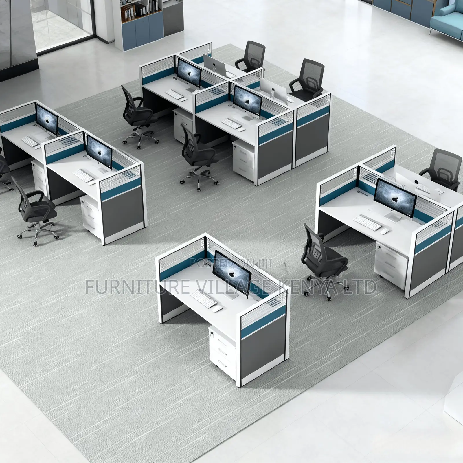 Single Seater Modern Office Modular Workstation