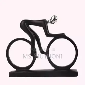 Bicycle Sculpture Ceramic Decor Piece