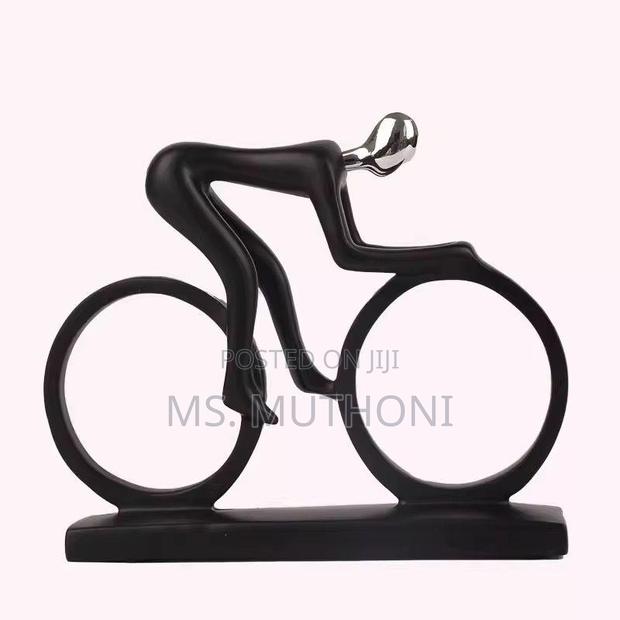 Bicycle Sculpture Ceramic Decor Piece