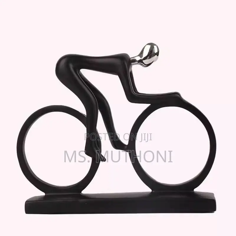 Bicycle Sculpture Ceramic Decor Piece