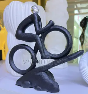 Bicycle Sculpture Ceramic Decor Piece