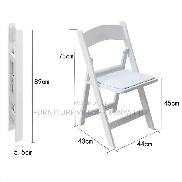 Foldable White Outdoor Wedding Chair