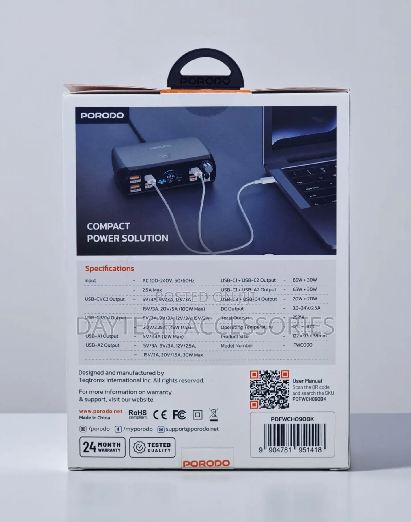 The Porodo Powergate 7-Port Smart Charging Station.