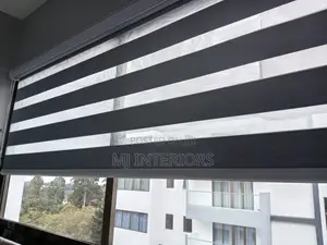 Grey Finish Horizontal Blinds - Premium Quality
