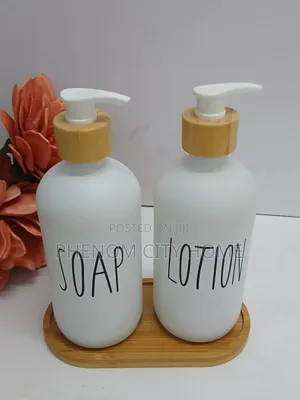 Soap and Lotion Dispenser With Stand