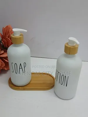Soap and Lotion Dispenser With Stand