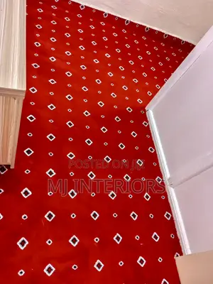 Luxury Office Wall to Wall Carpet - Vip Dotted Red Carpet