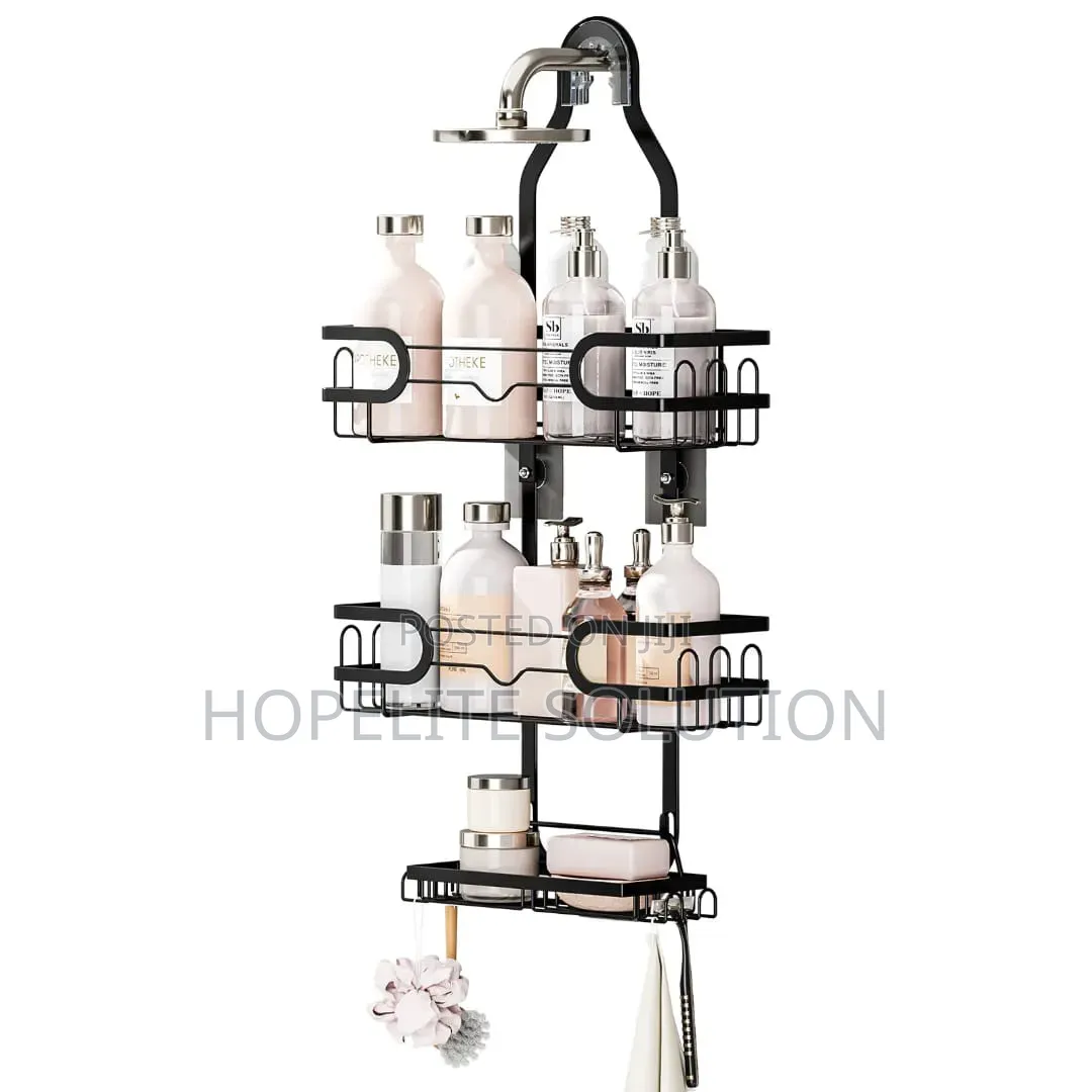 Premium Wall-Mounted Shower Organizer Rack