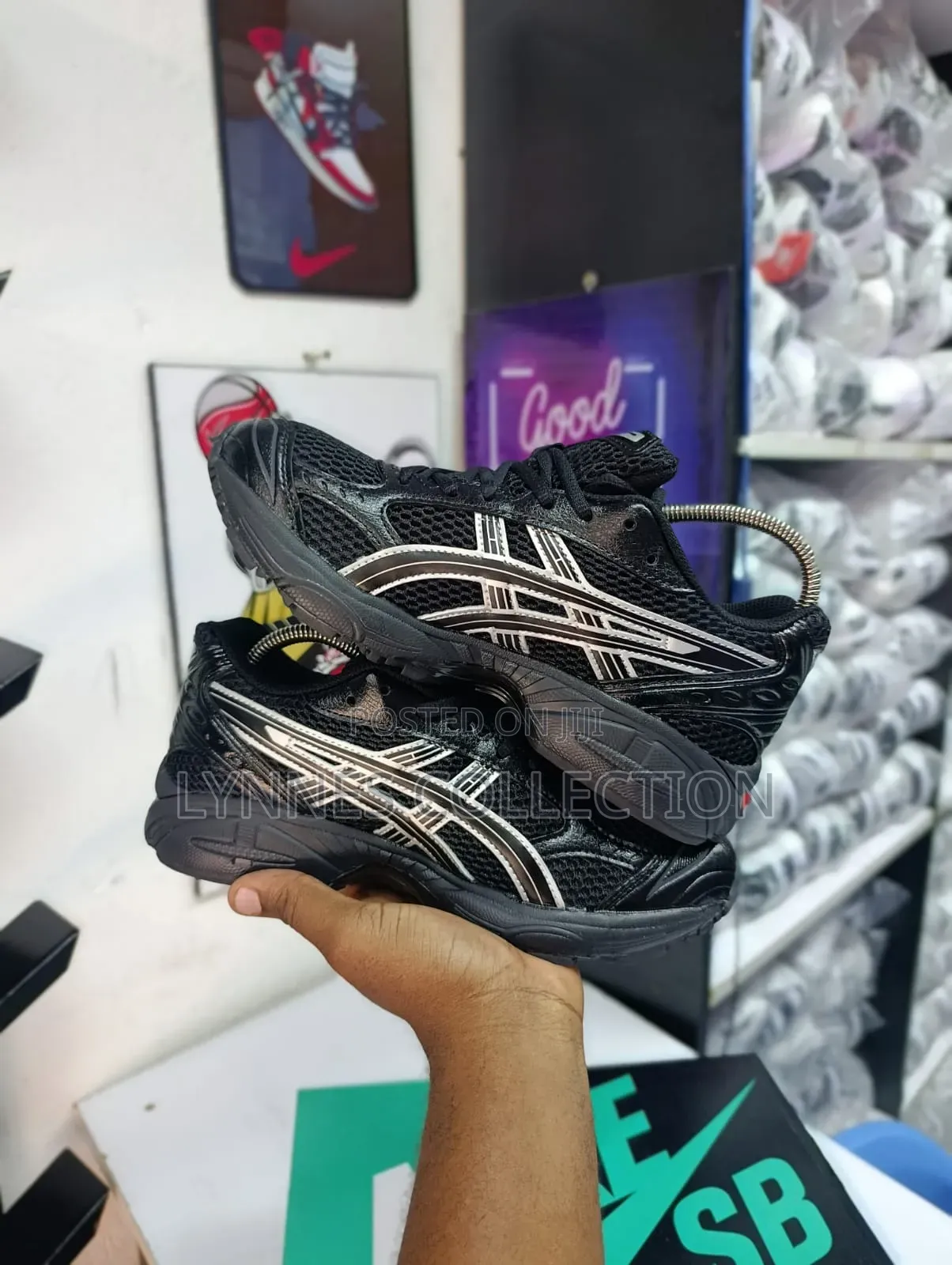 New Balance / Asics Inspired Black Sneakers - Premium Streetwear Shoes