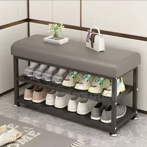 Entryway Shoe Rack With Padded Seat