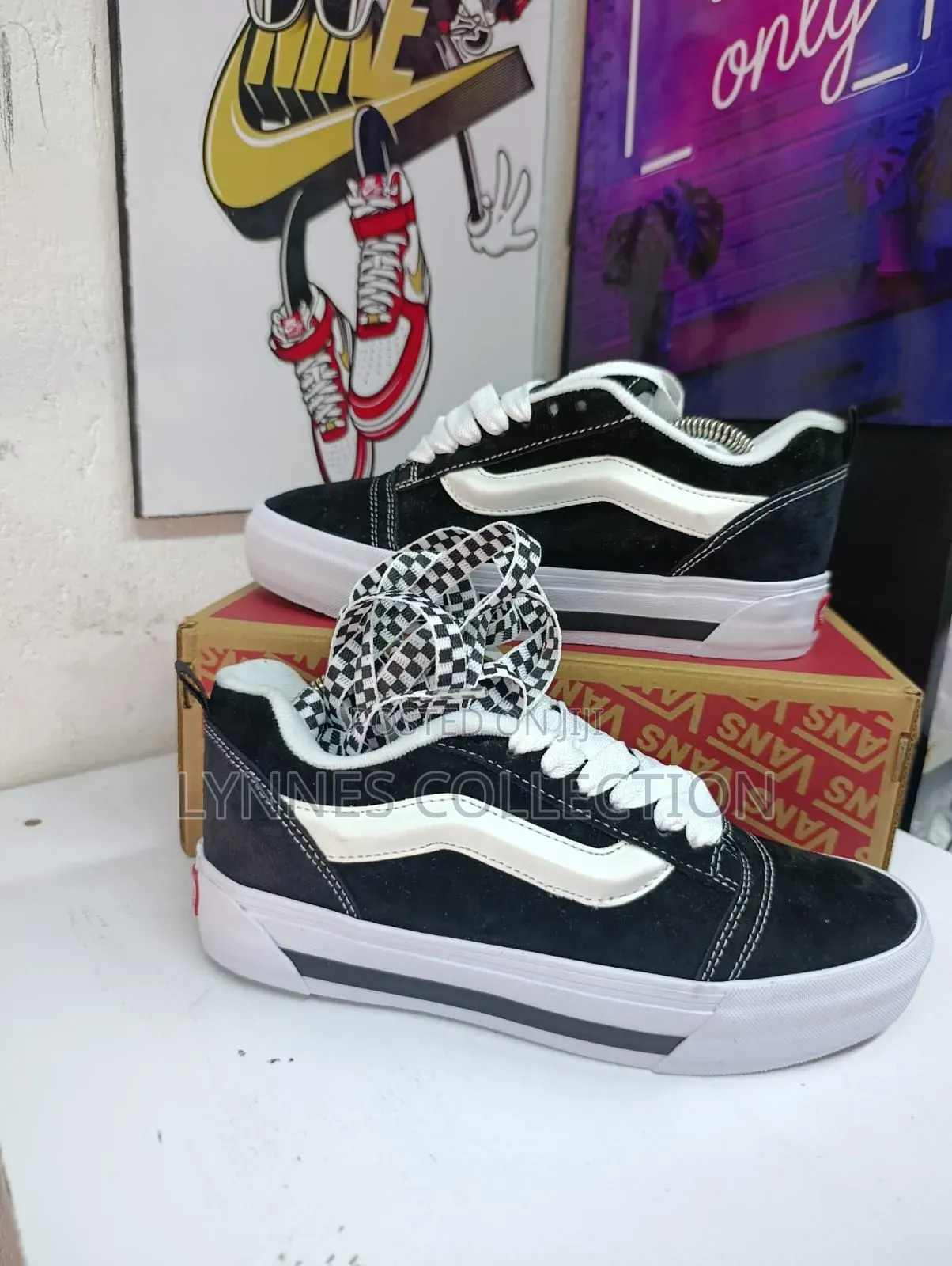 Knu Vans Black/White - Retro Skate Streetwear Sneakers
