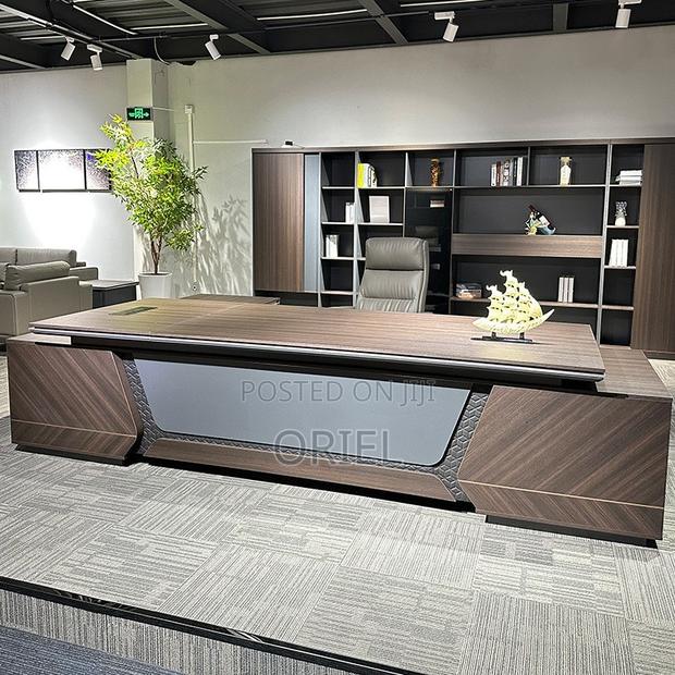 Office Desk : Office 2.4m Executive C.E.O L-Shaped Desk - thumbnail 6