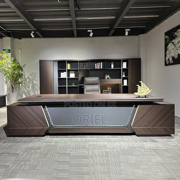 Office Desk : Office 2.4m Executive C.E.O L-Shaped Desk - thumbnail 9